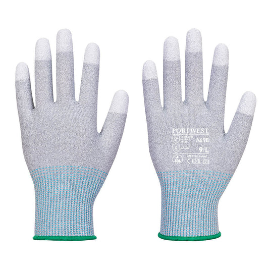 A698 - MR13 ESD PU Fingertip Glove (Pk12