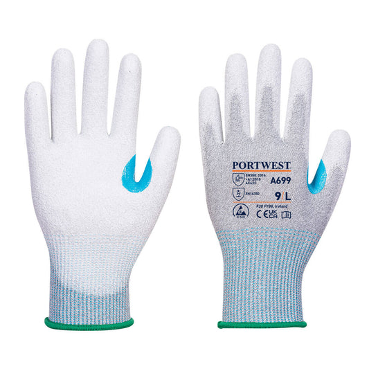 A699 - MR13 ESD PU Palm Glove (Pk12)