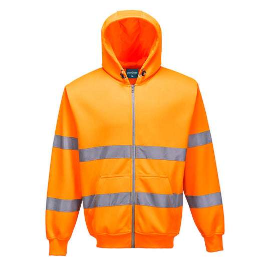 B305 - Hi-Vis Zipped Hoodie