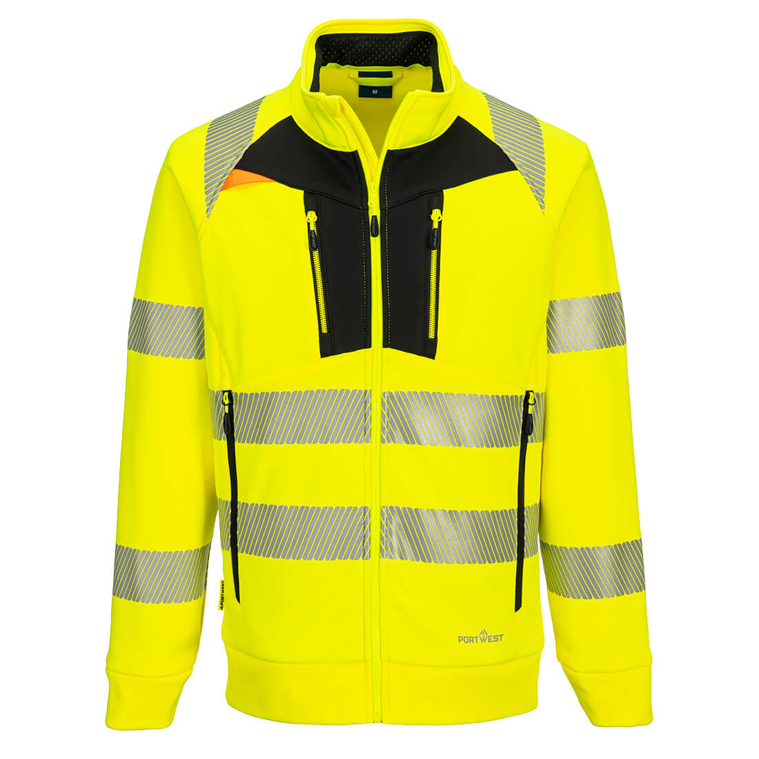 DX477 - DX4 Hi-Vis Funnel Neck Zipped Sweatshirt