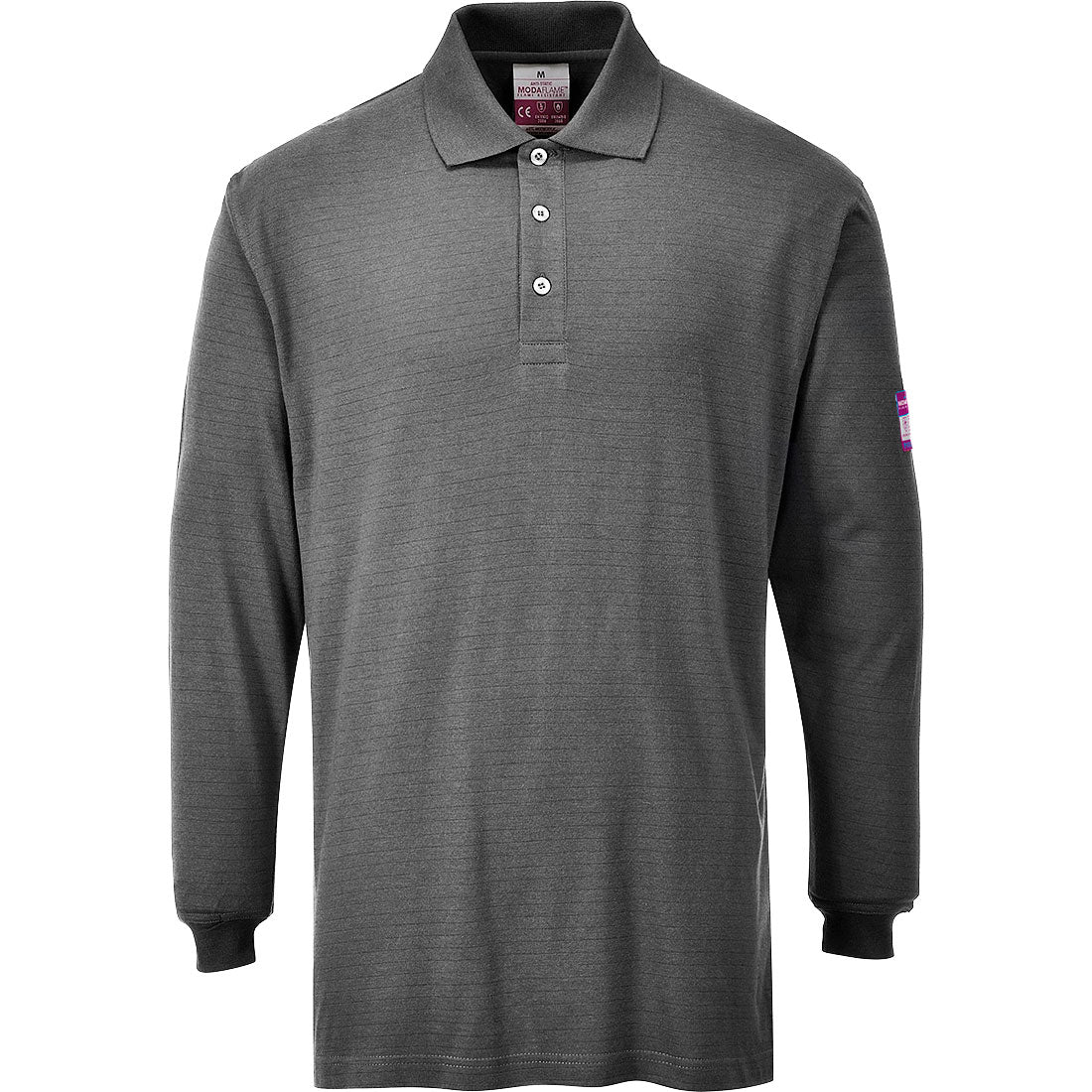 FR10 - Flame Resistant Anti-Static Long Sleeve Polo Shirt