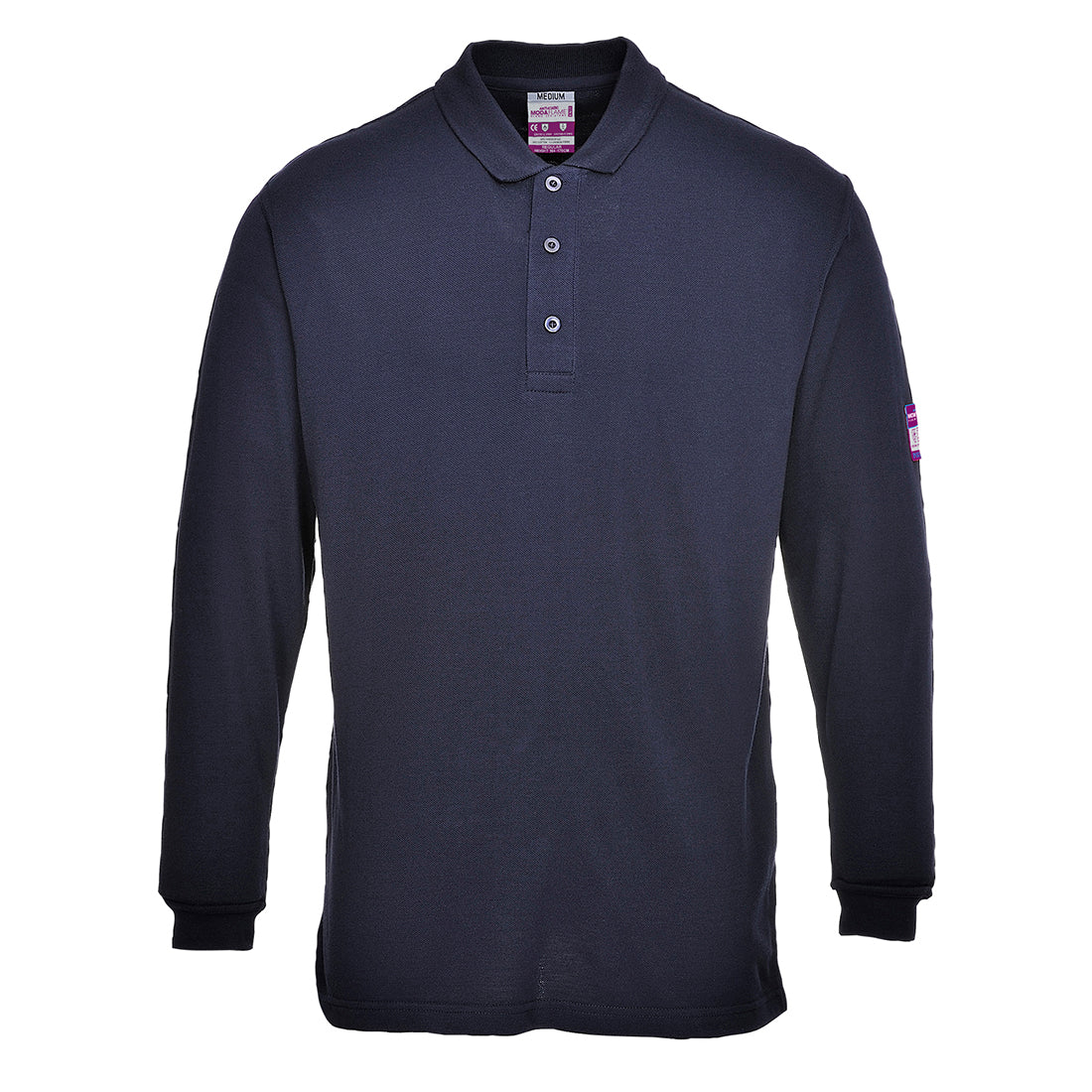 FR10 - Flame Resistant Anti-Static Long Sleeve Polo Shirt