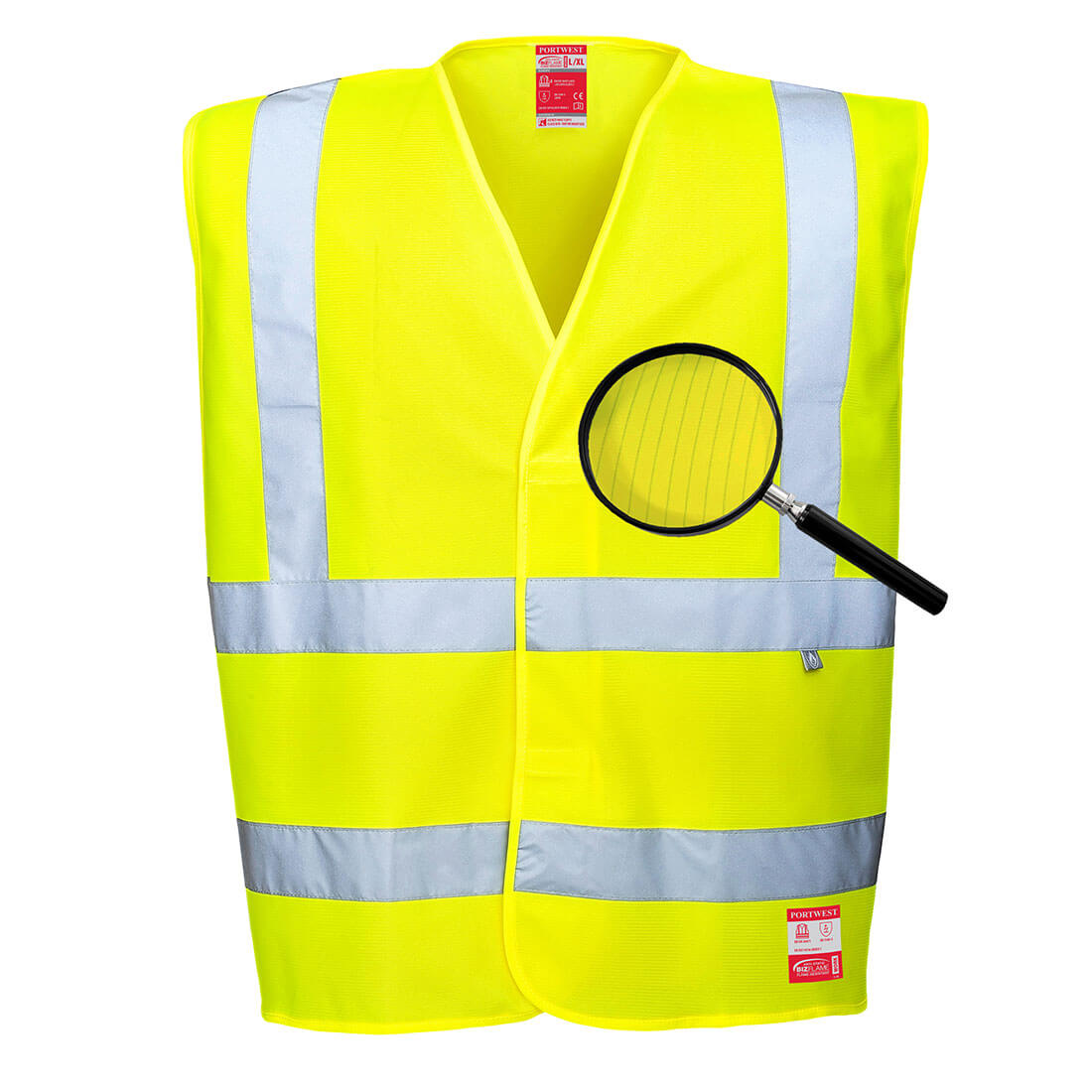 FR71 - Hi-Vis Anti Static Vest - Flame Resistant