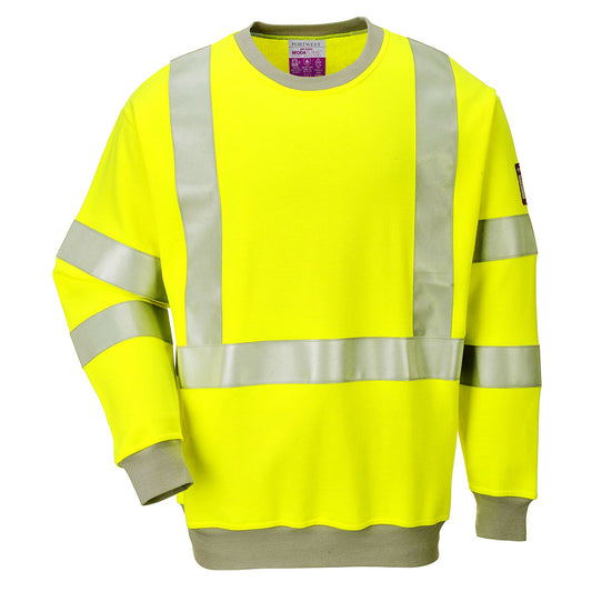 FR72 - Flame Resistant Anti-Static Hi-Vis Sweatshirt