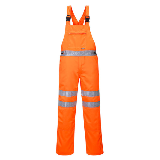 RT43 - Hi-Vis Polycotton Service Bib and Brace