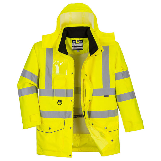 S427 - Hi-Vis Breathable 7-in-1 Traffic Jacket