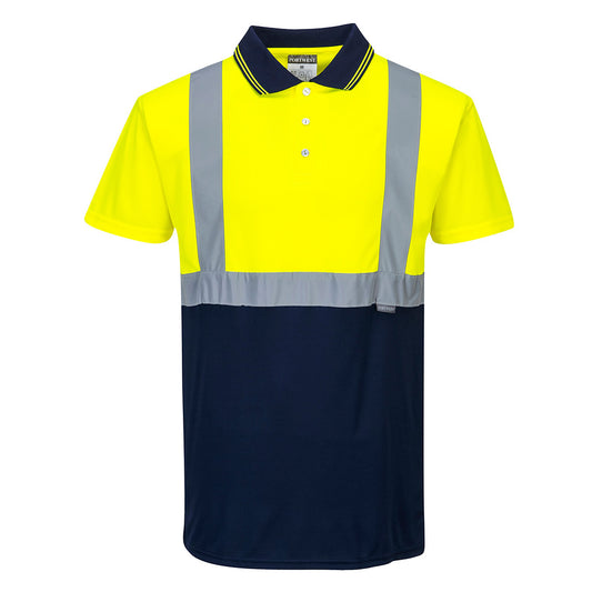 S479 - Hi-Vis Contrast Polo Shirt S/S