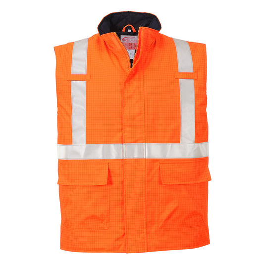 S776 - Bizflame Rain Hi-Vis Antistatic FR Bodywarmer